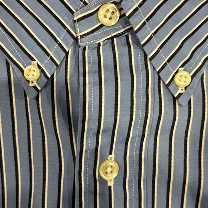 00's Ralph Lauren ラルフローレン ストライプシャツ 青白 (XL)/A7971S-SO