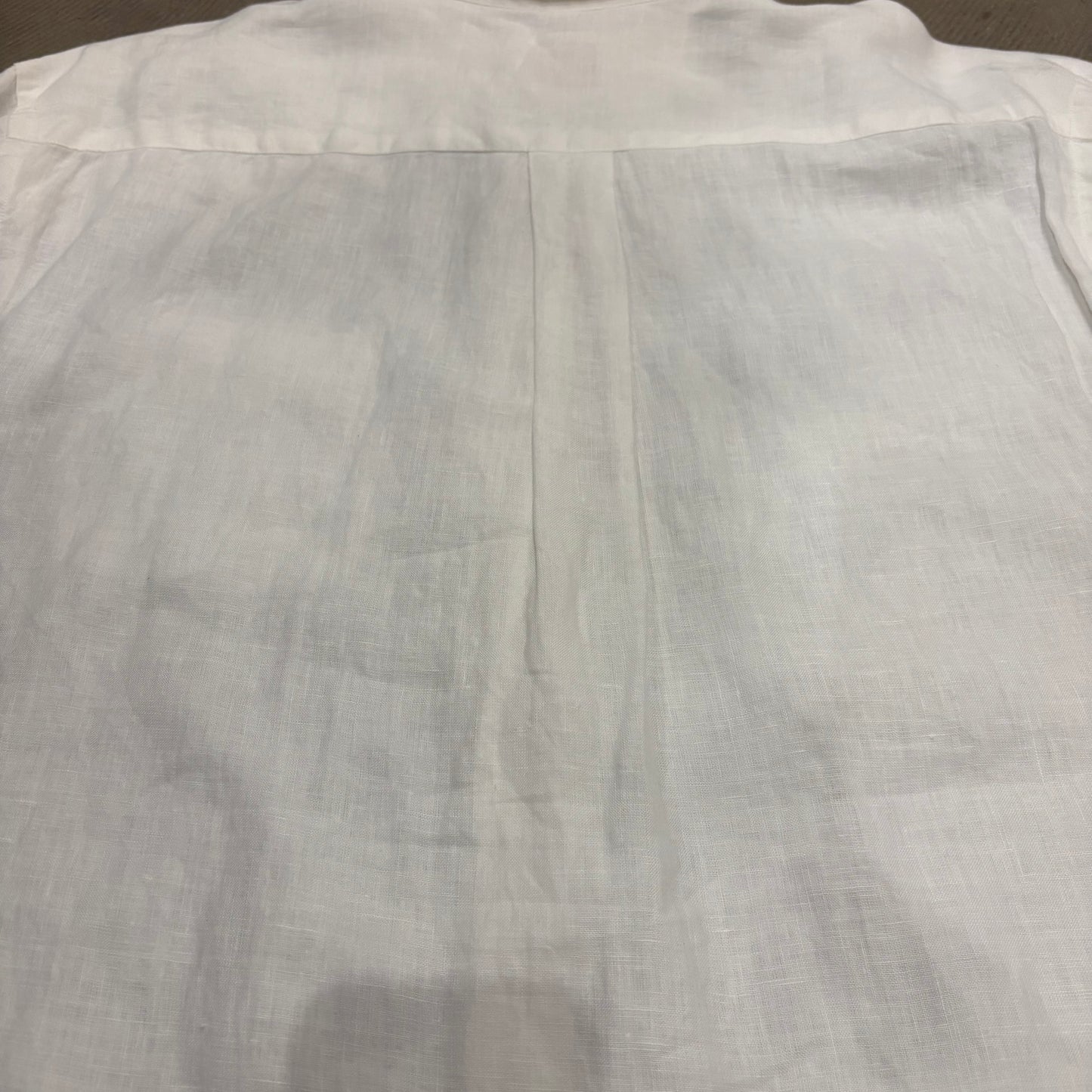 90's Brooks Brothers ブルックス 長袖リネンシャツ 白 (L)/A4561SH-SO