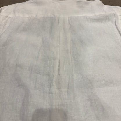 90's Brooks Brothers ブルックス 長袖リネンシャツ 白 (L)/A4561SH-SO