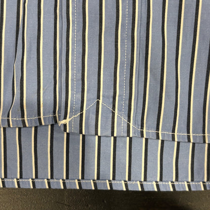 00's Ralph Lauren ラルフローレン ストライプシャツ 青白 (XL)/A7971S-SO