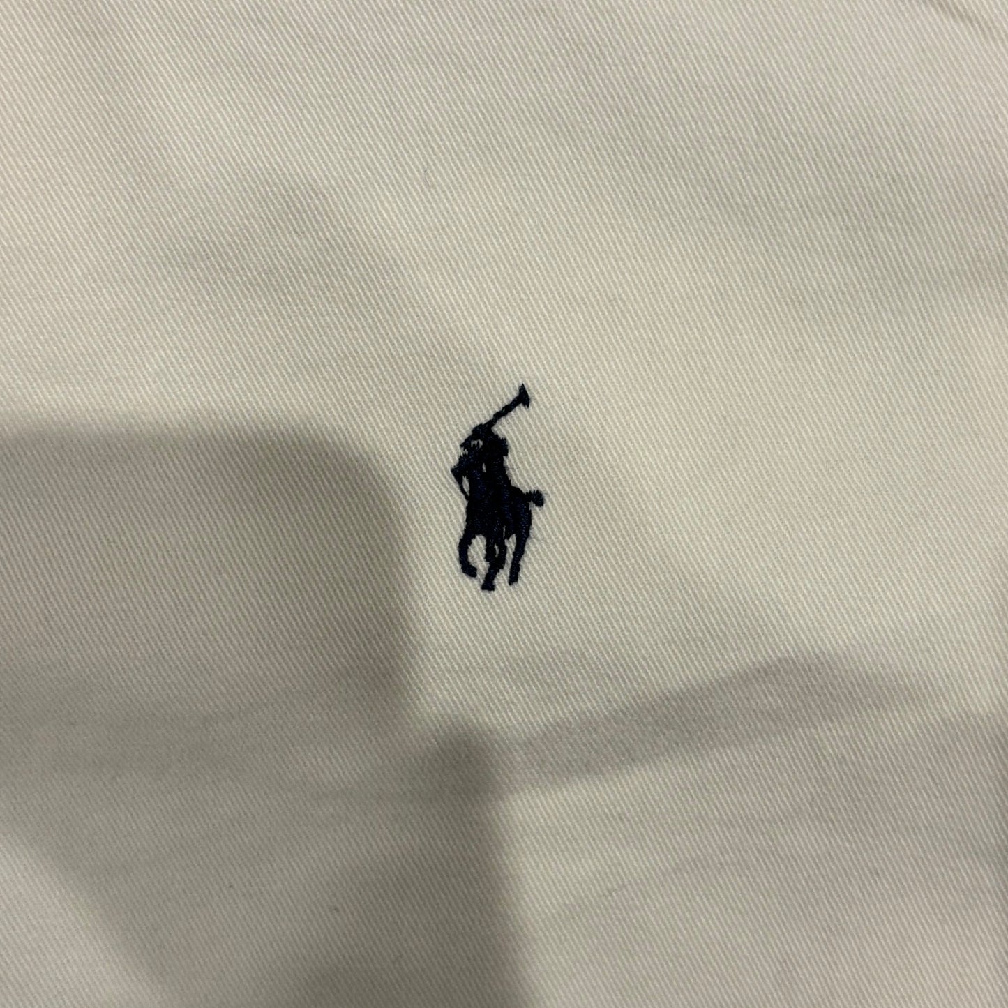 00's Ralph Lauren ラルフローレン 無地シャツ 白 (L)/A7926S-SO