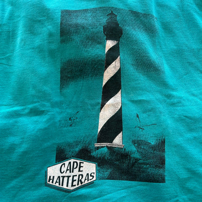 90's Collegiate Pacific CAPE HATTERAS ハッテラス岬 灯台Tシャツ (XL)/B2047T-SO