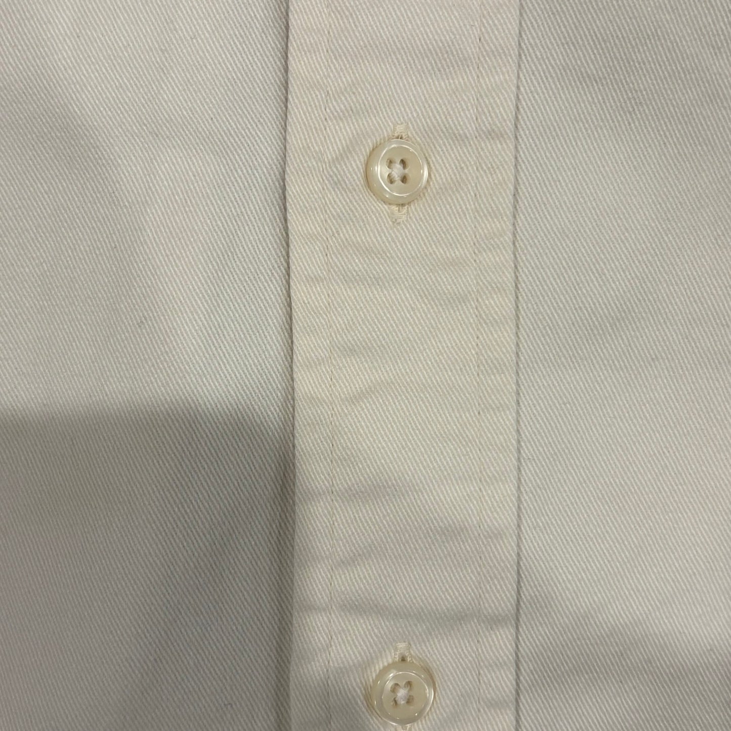 00's Ralph Lauren ラルフローレン 無地シャツ 白 (L)/A7926S-SO