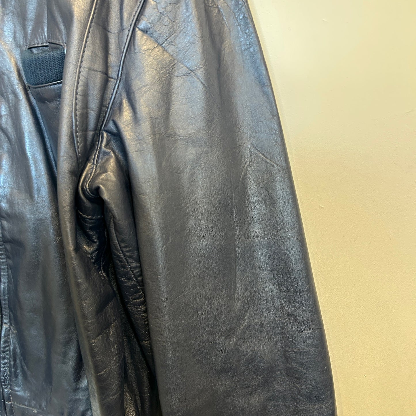 80's~ MEMBERS ONLY leather jacket レザー ジャケット ダークネイビー (42)/B0009J-SO