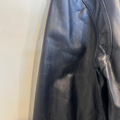 80's~ MEMBERS ONLY leather jacket レザー ジャケット ダークネイビー (42)/B0009J-SO