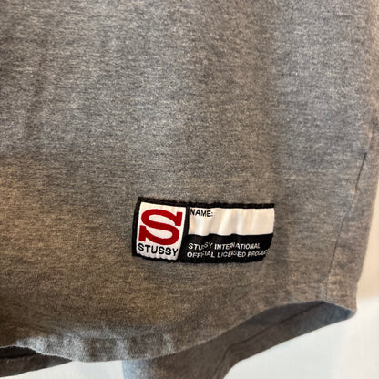 00's Stussy ステューシー ベースボールシャツ グレー (XL)/B3940S-SO