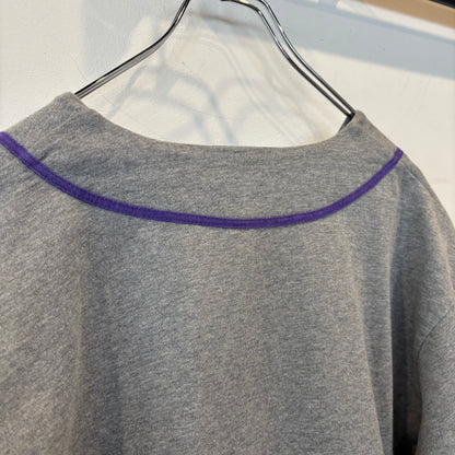 00's Stussy ステューシー ベースボールシャツ グレー (XL)/B3940S-SO