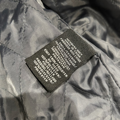 90's~ MEMBERS ONLY fake leather jacket ファイクレザー ジャケット ブラック (2XL)/B0584J-SO