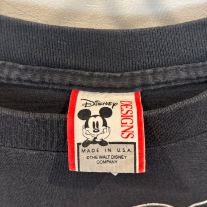 90's Disney ミニーマウス 両面プリント tシャツ黒(XXXXL)/C0503T