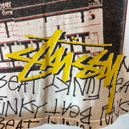 00's Stussy ステューシー Roland TR-808 "Funky Beat" コラボTシャツ 白 (XL)/B2209T-SO