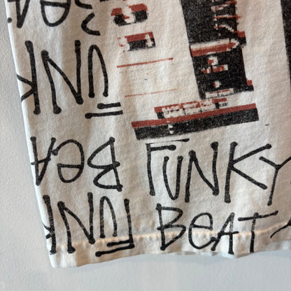 00's Stussy ステューシー Roland TR-808 "Funky Beat" コラボTシャツ 白 (XL)/B2209T-SO