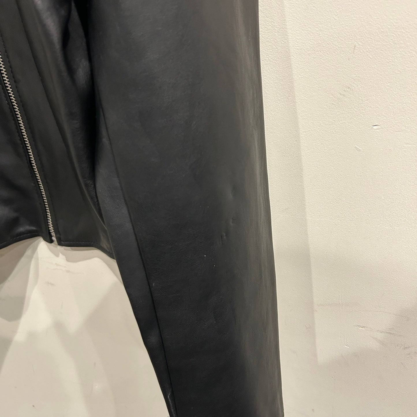 00's WHET BLU fake leather jacket フェイクレザー シングルライダース ジャケット (L)/B0554J-SO