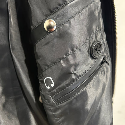 00's WHET BLU fake leather jacket フェイクレザー シングルライダース ジャケット (L)/B0554J-SO