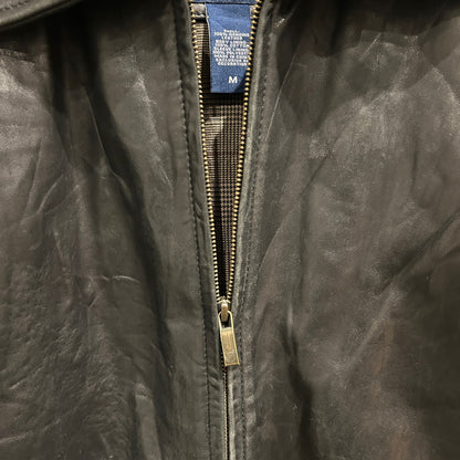 00's CHAPS leather jacket チャップス レザー ジャケット ブラック (M)/A8867J-SO