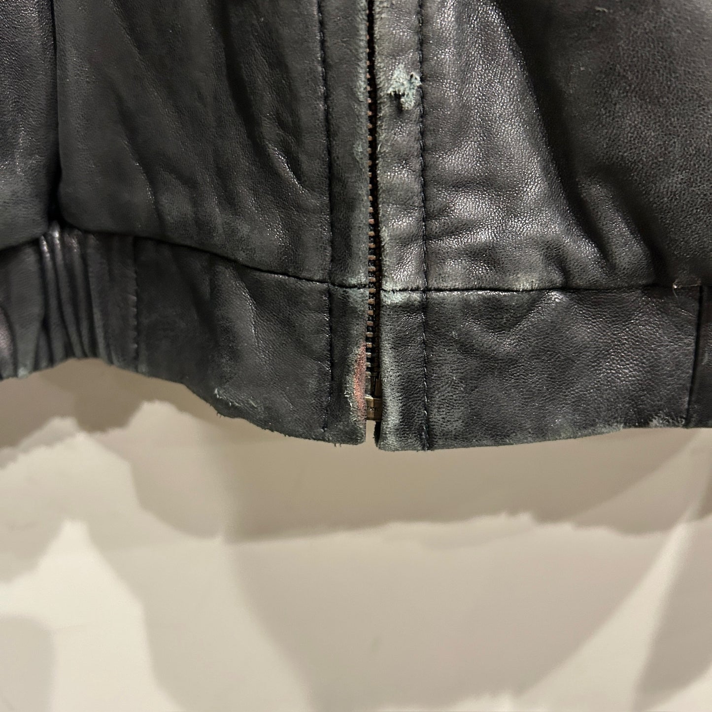 00's CHAPS leather jacket チャップス レザー ジャケット ブラック (M)/A8867J-SO