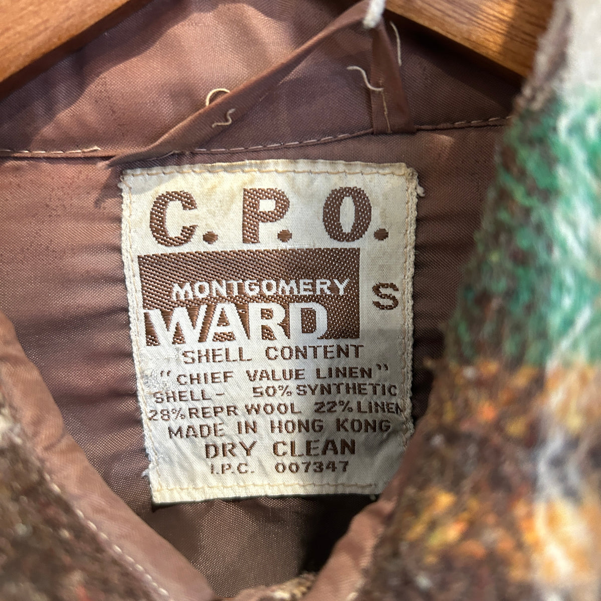 "お客様お問い合わせ商品"70's Montgomery Ward C.P.Oシャツ チェック(S)/C1506