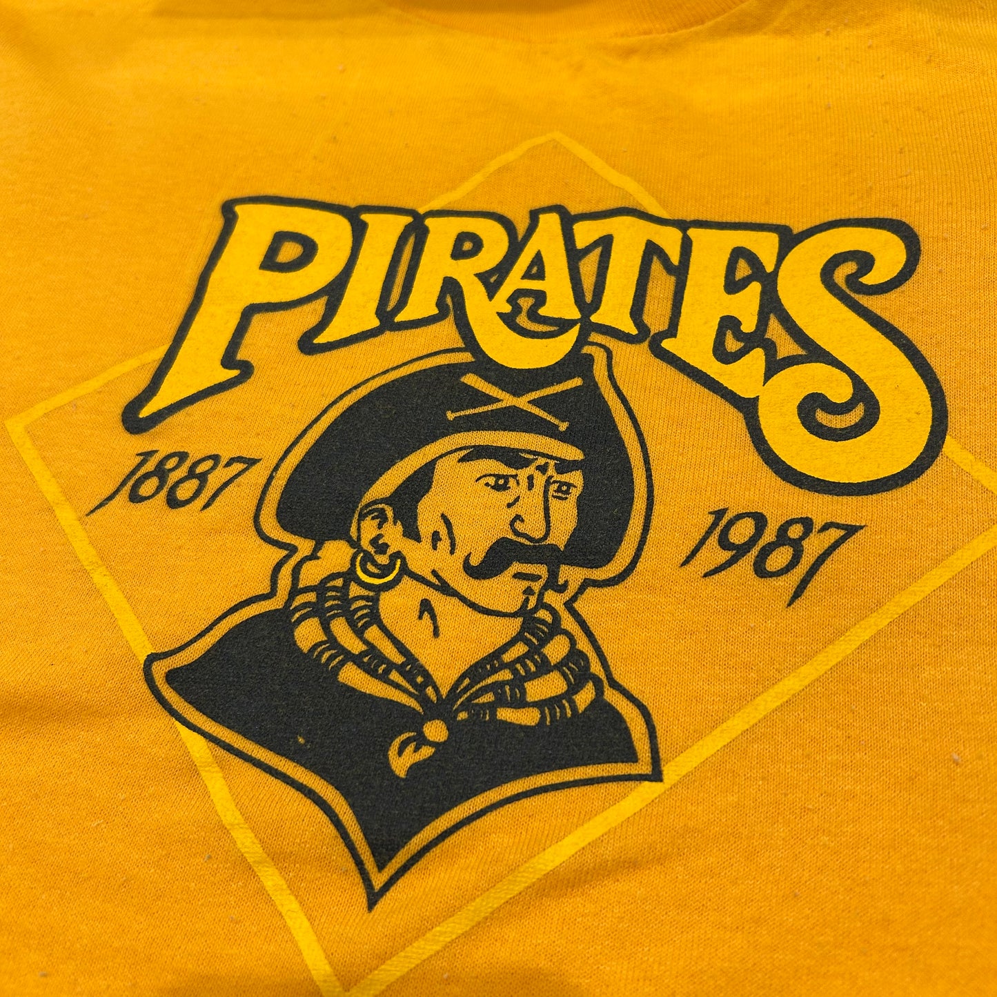 80's sport wear "PIRATES 1887 1987" T-shirt (L)/A6830T-SO