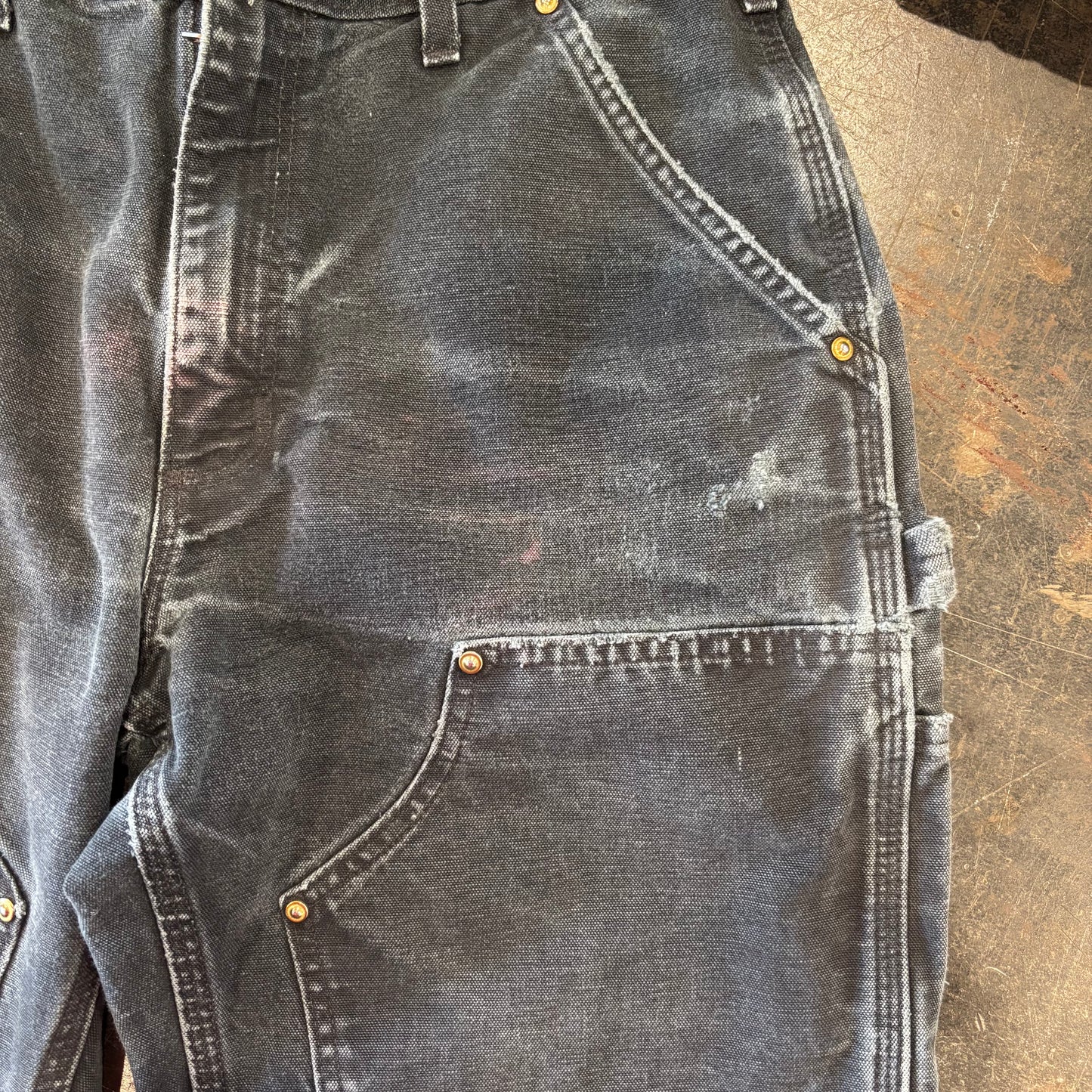 00’s Carhartt ダブルニー BLK ブラック (31×30)/C0453P-SO