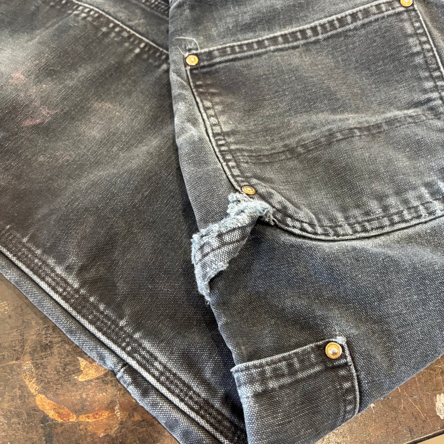 00’s Carhartt ダブルニー BLK ブラック (31×30)/C0453P-SO