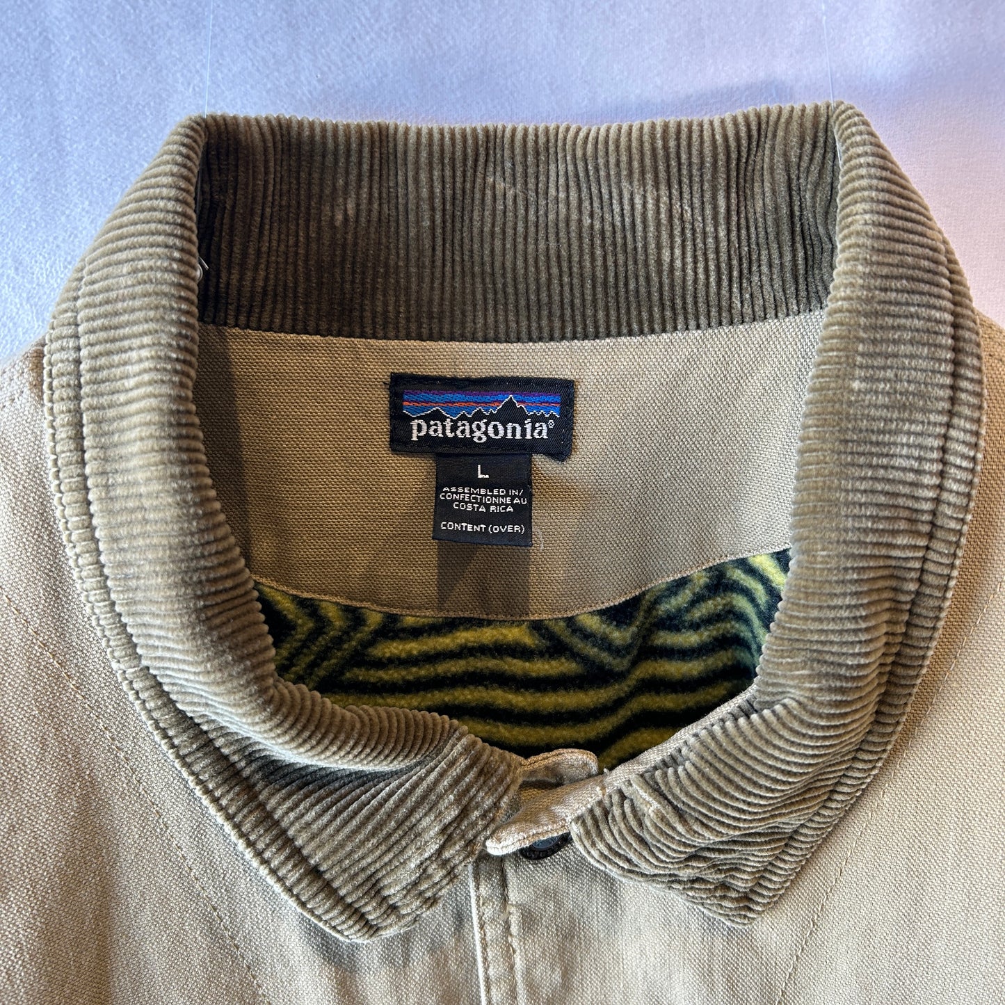 90's Patagonia パタゴニア ヌエボレンジコート ブルズアイ 裏フリース(L)/A9887J-SO