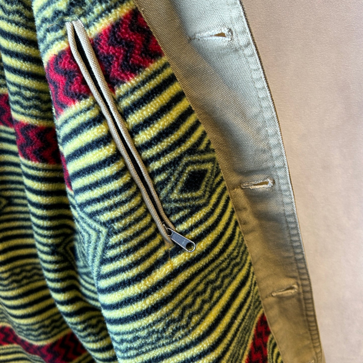 90's Patagonia パタゴニア ヌエボレンジコート ブルズアイ 裏フリース(L)/A9887J-SO