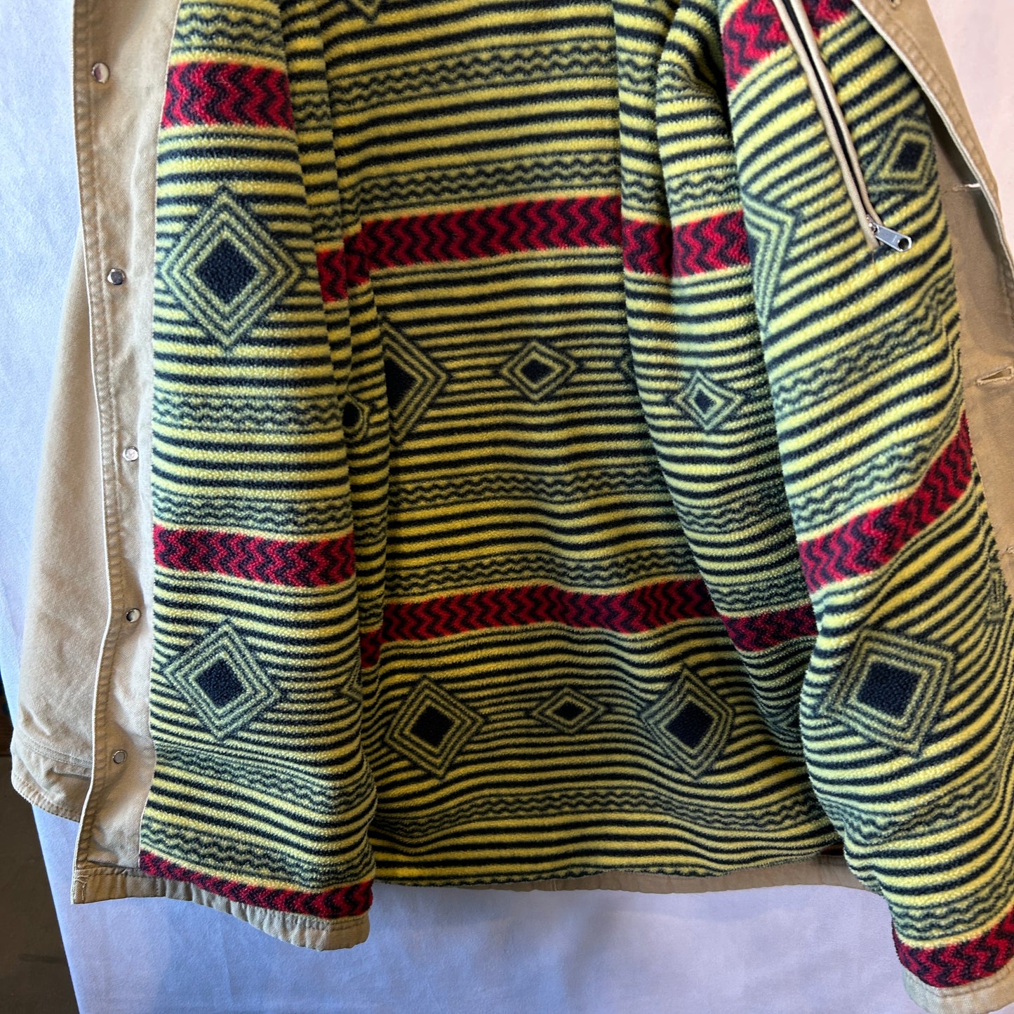 90's Patagonia パタゴニア ヌエボレンジコート ブルズアイ 裏フリース(L)/A9887J-SO