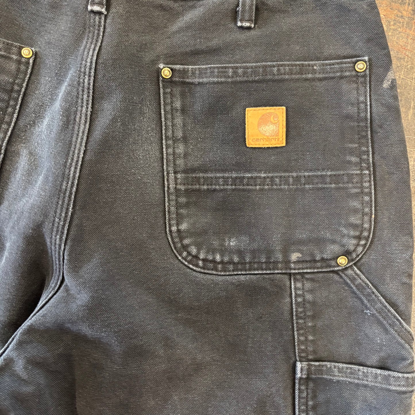 Carhartt ダブルニー BLK ブラック(34×32)/B3429P-SO