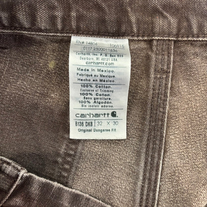 00’s Carhartt ダブルニー DKB ダークブラウン (32×30)/C0443P-SO