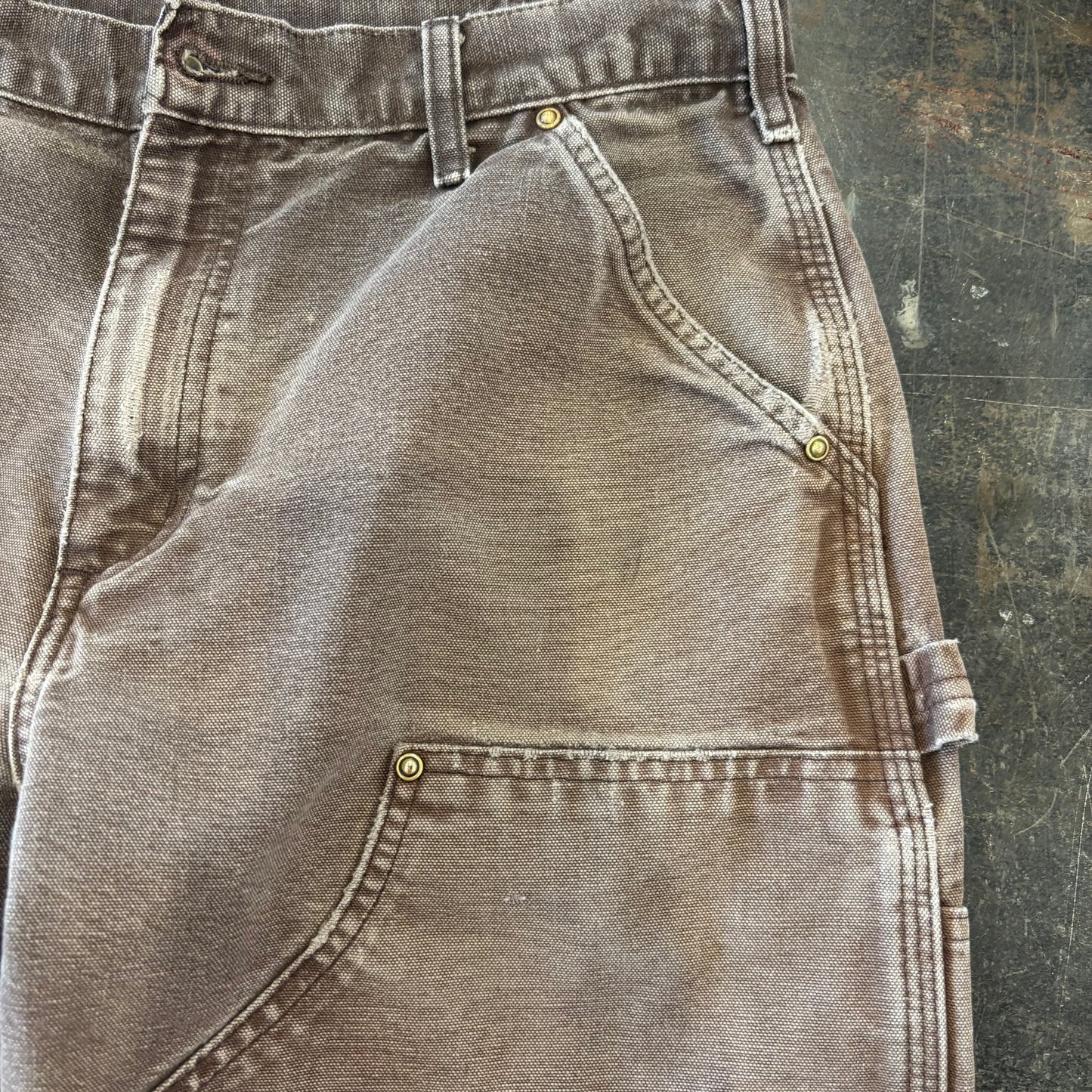 00’s Carhartt ダブルニー DKB ダークブラウン (32×30)/C0443P-SO