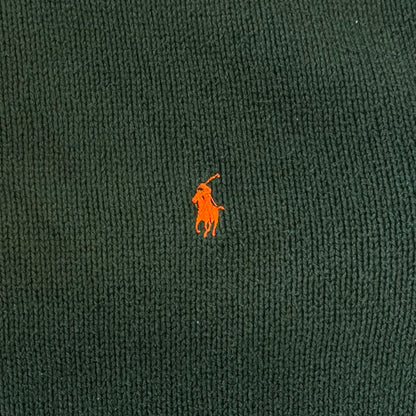 00's  RALPH LAUREN  コットンニット 緑 M /B1333K-SO