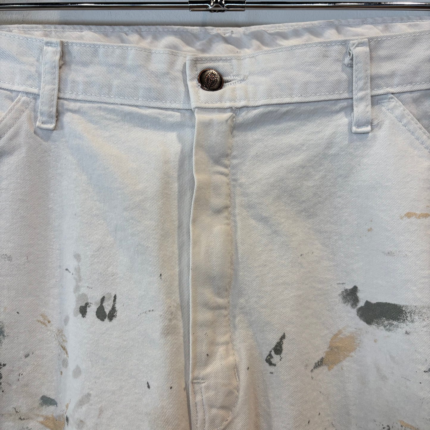 00's Dickies ディッキーズ Sherwin Williams 企業ロゴ ペインター ワークパンツ 白 (38×32)/B3940P-SO