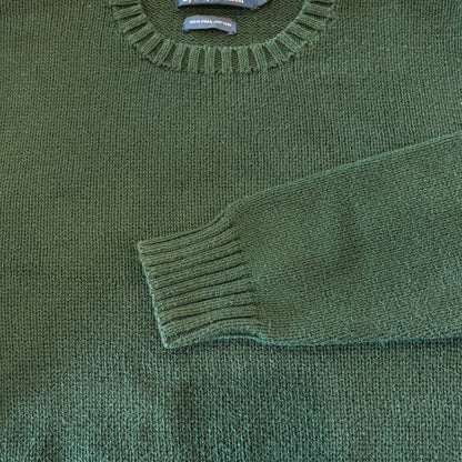 00's  RALPH LAUREN  コットンニット 緑 M /B1333K-SO