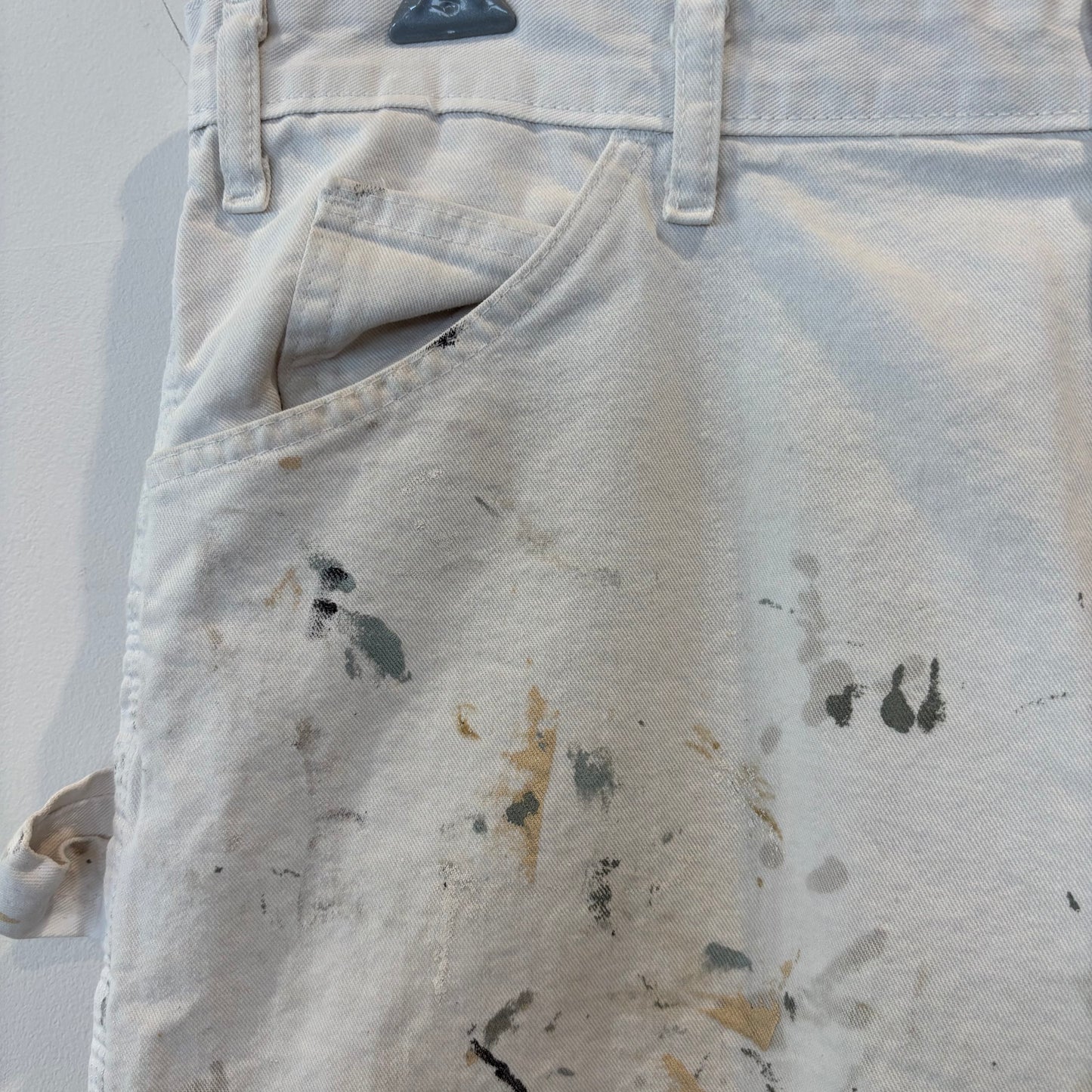00's Dickies ディッキーズ Sherwin Williams 企業ロゴ ペインター ワークパンツ 白 (38×32)/B3940P-SO
