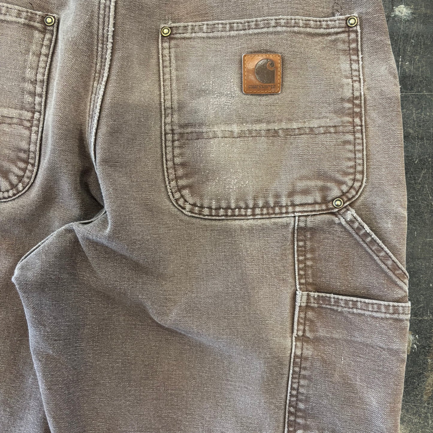 00’s Carhartt ダブルニー DKB ダークブラウン (32×30)/C0443P-SO