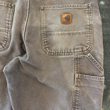 00’s Carhartt ダブルニー DKB ダークブラウン (32×30)/C0443P-SO