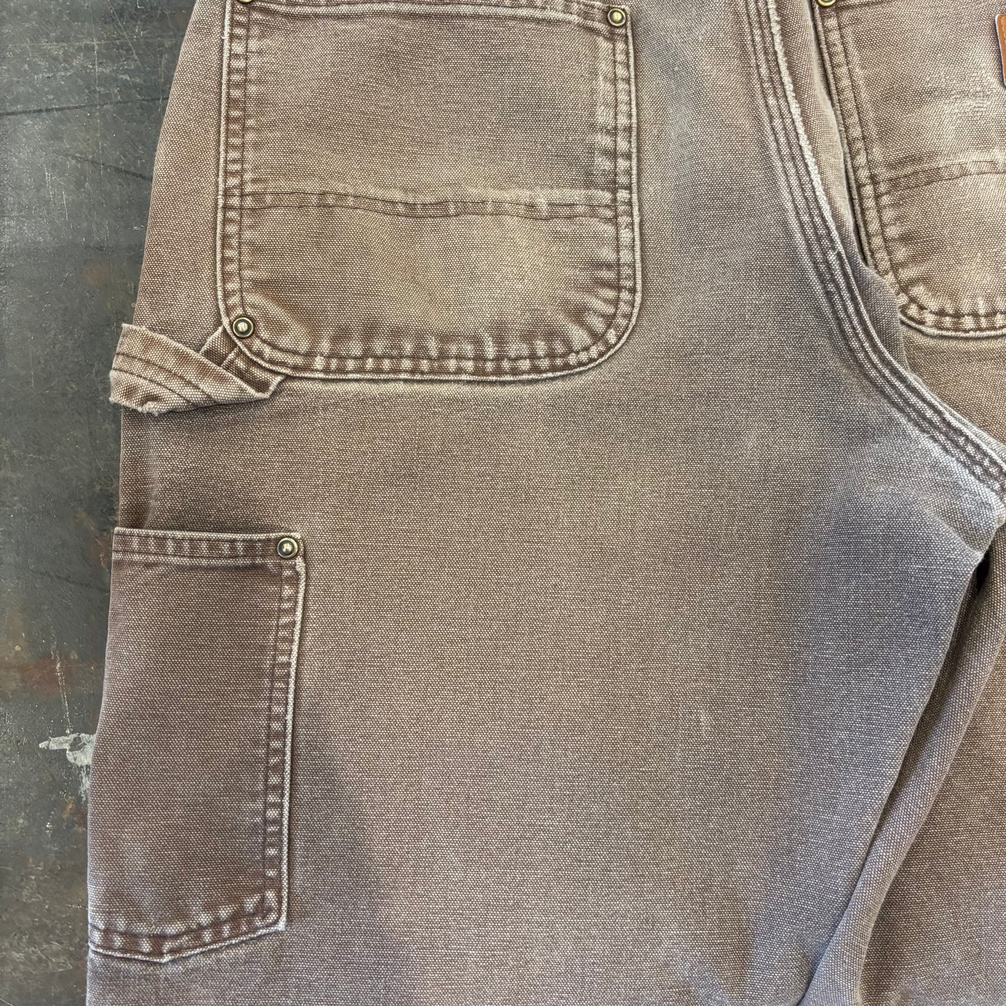 00’s Carhartt ダブルニー DKB ダークブラウン (32×30)/C0443P-SO