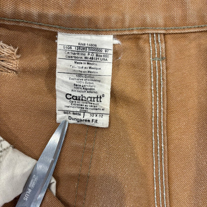 00’s Carhartt ダブルニー BRN ブラウン(32×32)/C0445P-SO