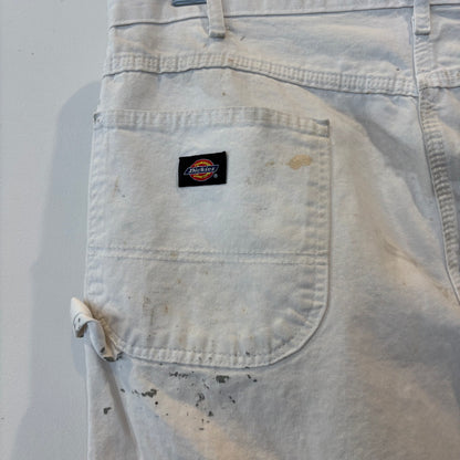 00's Dickies ディッキーズ Sherwin Williams 企業ロゴ ペインター ワークパンツ 白 (38×32)/B3940P-SO