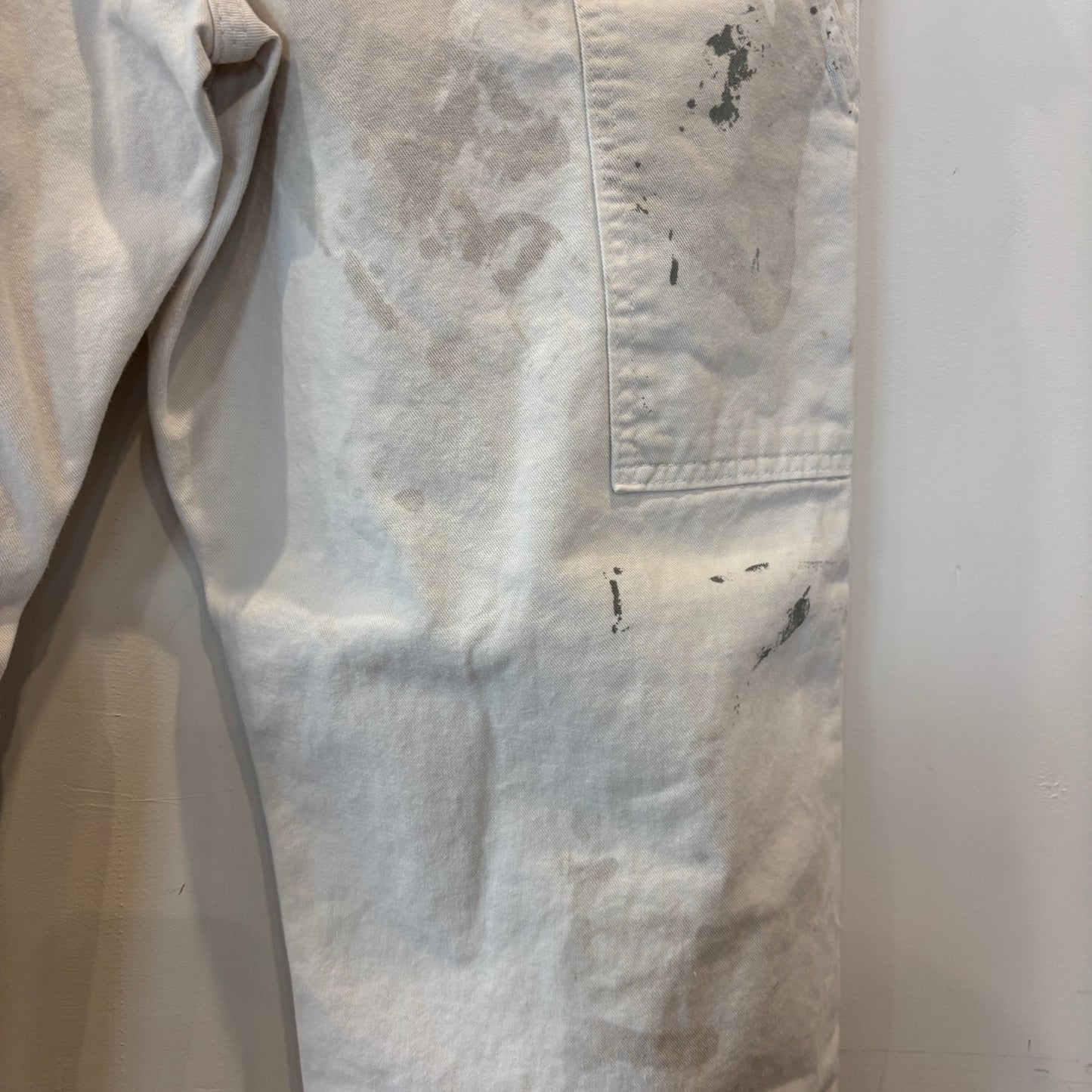 00's Dickies ディッキーズ Sherwin Williams 企業ロゴ ペインター ワークパンツ 白 (38×32)/B3940P-SO