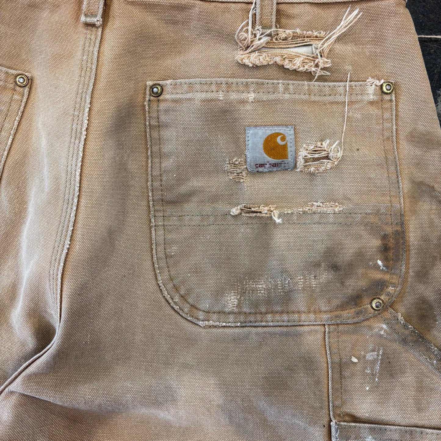 00’s Carhartt ダブルニー BRN ブラウン(32×32)/C0445P-SO
