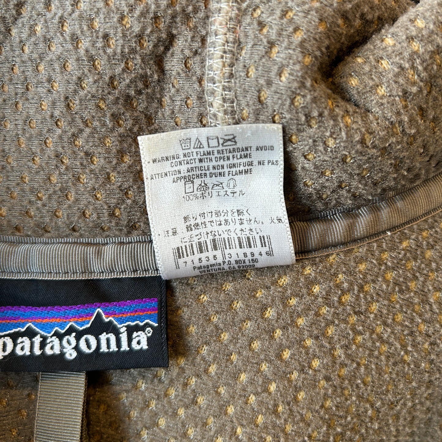00's Patagonia パタゴニア Rhythm Hoodie リズムフーディー フリース レトロカーキ (S)/A9208J-SO