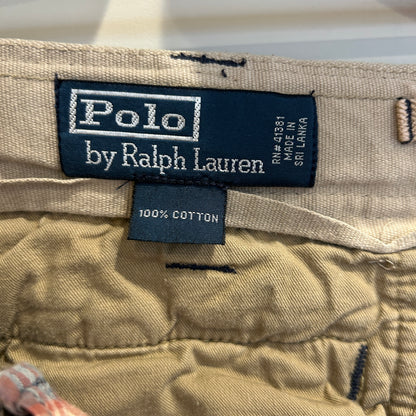00's Polo by Ralph Lauren ラルフローレン パッチワーク ギミックショートパンツ 白青桃黄 (w35)/B0797P-SO