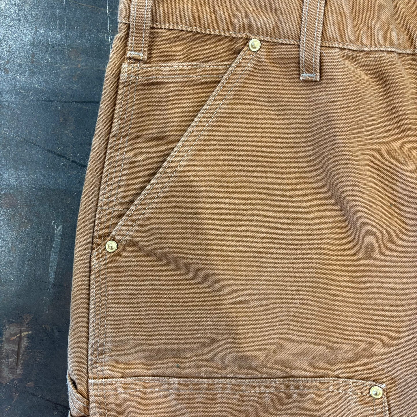 Carhartt ダブルニー BRN ブラウン(38×34)/C0454P-SO