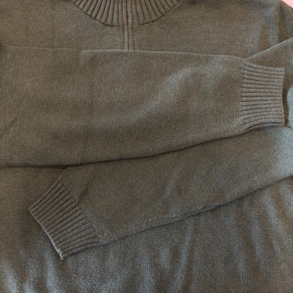 00's  Polo RALPH LAUREN  ハーフジップ  コットンニット 緑 XXL /B0735K-SO