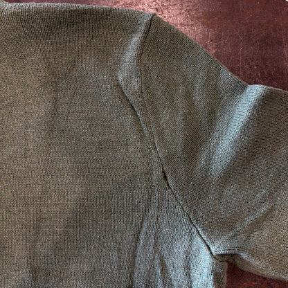 00's  Polo RALPH LAUREN  ハーフジップ  コットンニット 緑 XXL /B0735K-SO