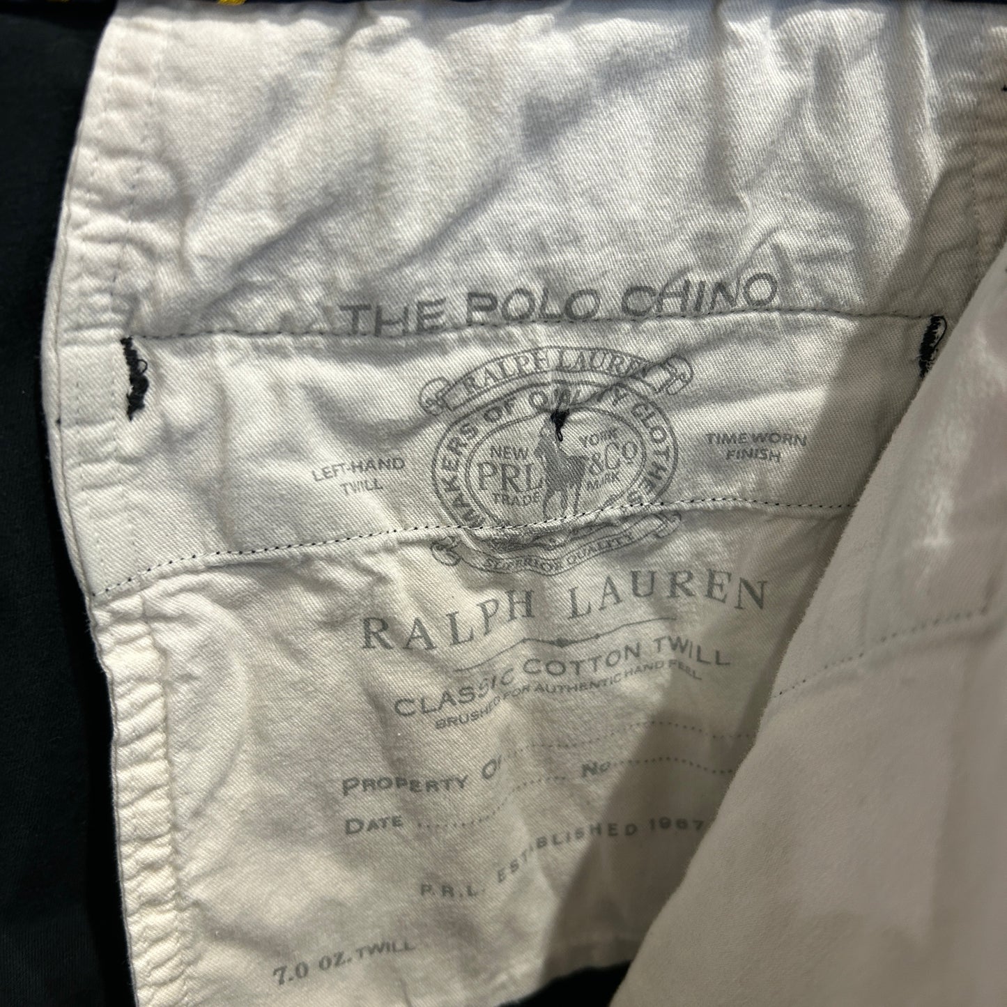 00's POLO RALPH LAUREN ラルフローレン チノ ショートパンツ 黒 (w35)/C0899P-SO