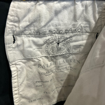 00's POLO RALPH LAUREN ラルフローレン チノ ショートパンツ 黒 (w35)/C0899P-SO