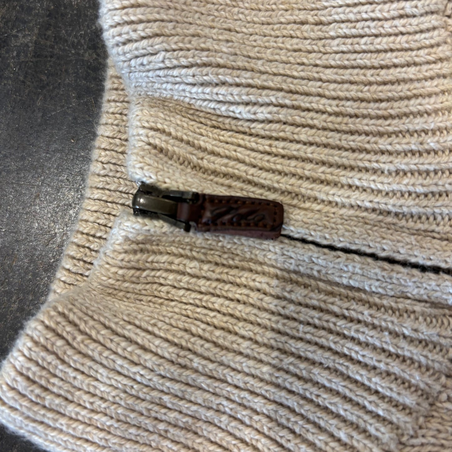 00's POLO RALPH LAUREN ハーフジップ ケーブルニット ベージュ