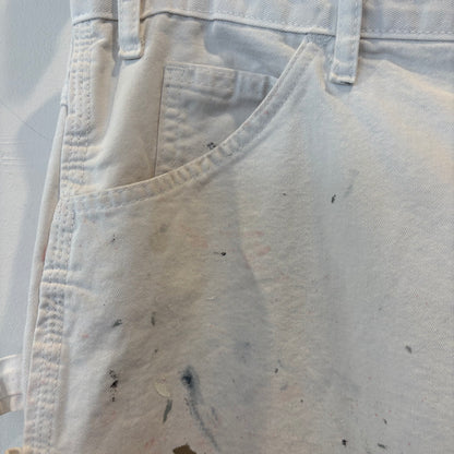 00's Dickies ディッキーズ Sherwin Williams 企業ロゴ ペインター ワークパンツ 白 (38×32)/B3943P-SO