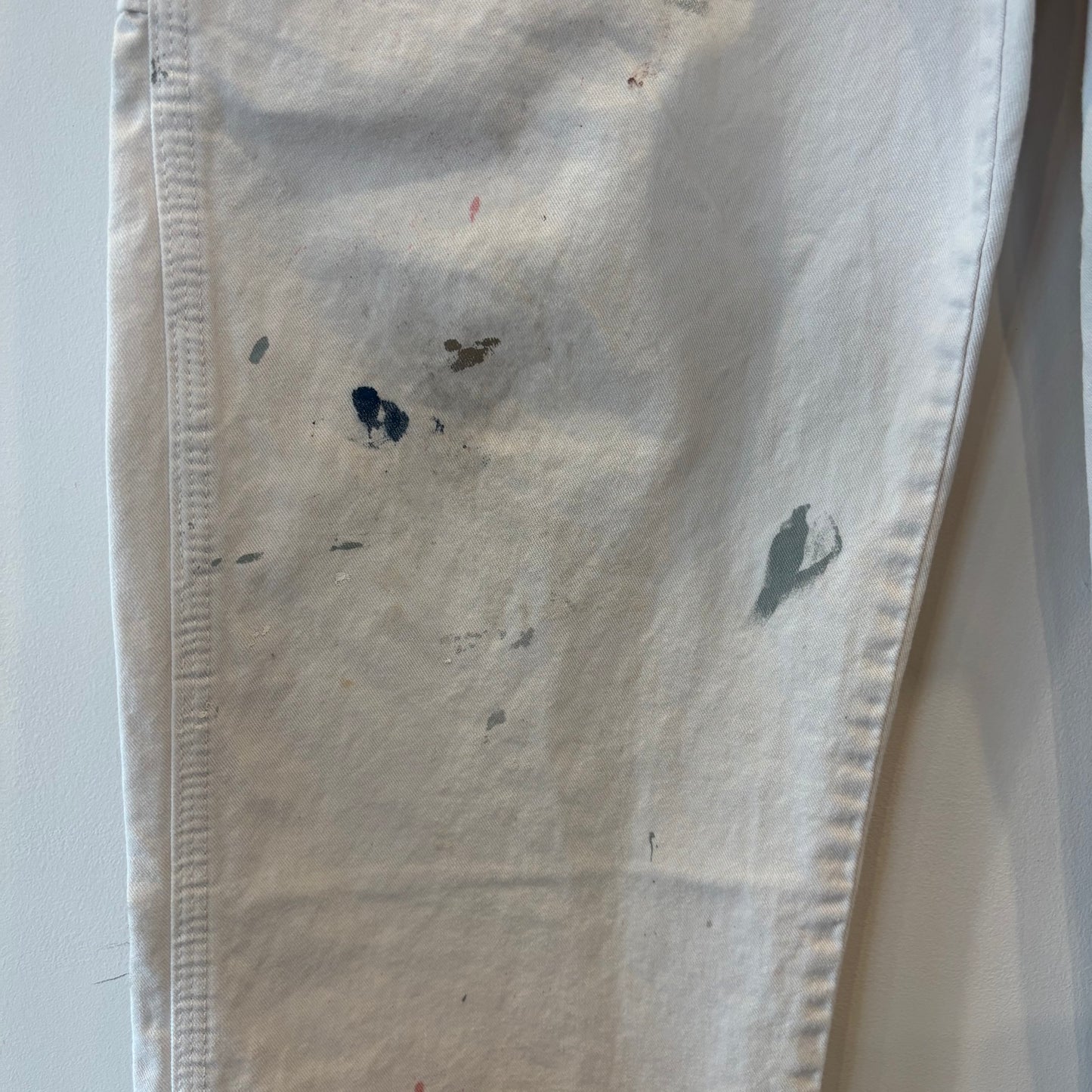 00's Dickies ディッキーズ Sherwin Williams 企業ロゴ ペインター ワークパンツ 白 (38×32)/B3943P-SO